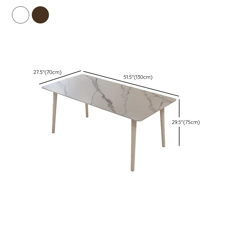 Set tavolo da pranzo per mobili pietra stile moderno da 1/5 pezzi per la casa Clearhalo
