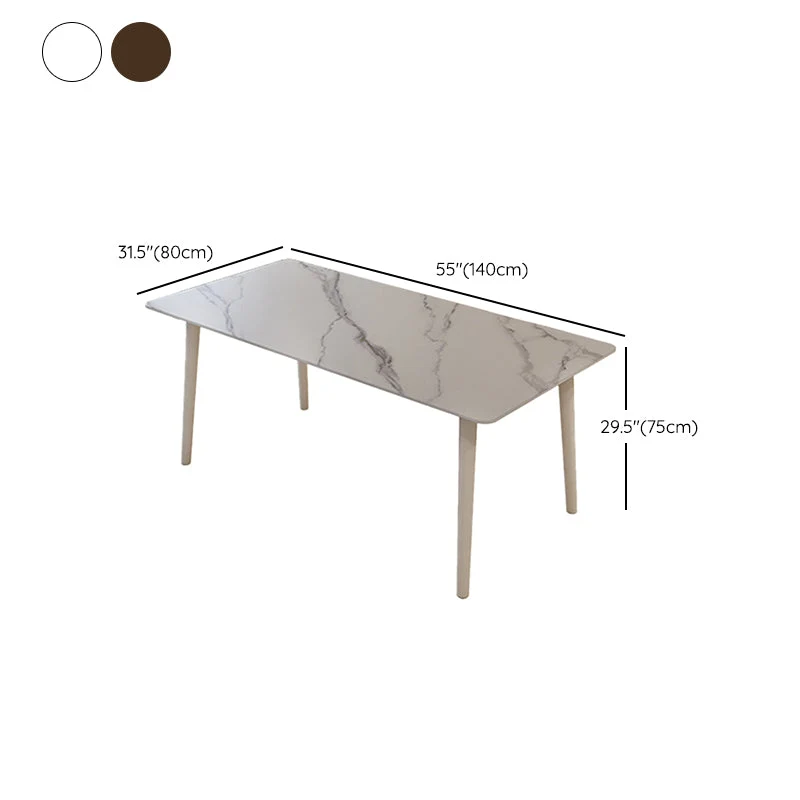 Set tavolo da pranzo per mobili pietra stile moderno da 1/5 pezzi per la casa Clearhalo