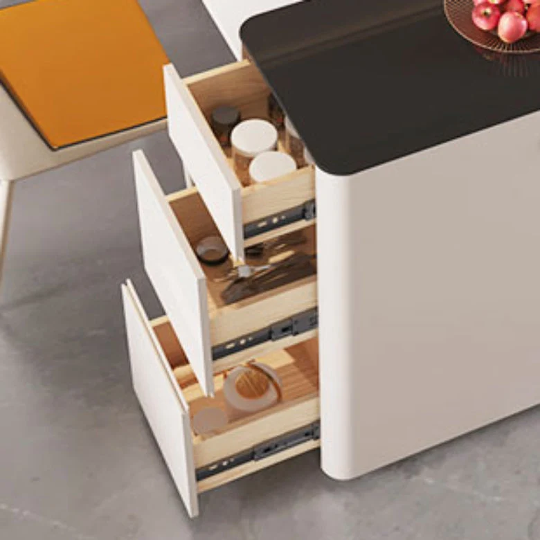 Set tavolo da pranzo pietra sinterizzata Set da pranzo da 5 pezzi per cucina Clearhalo