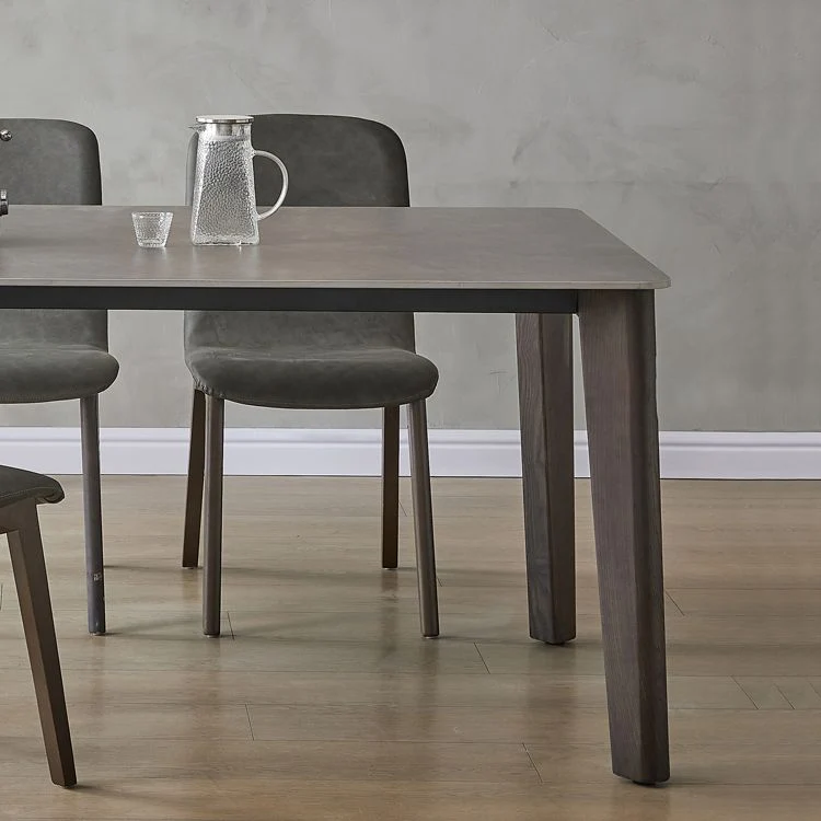 Set tavolo da pranzo pietra sinterizzata Set da pranzo da 1/4/5/7 pezzi per cucina Clearhalo