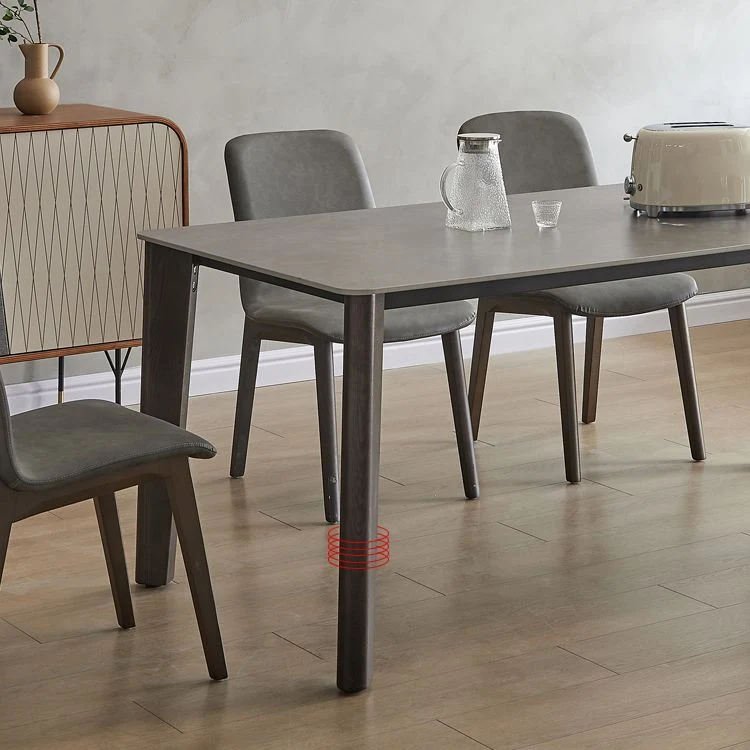 Set tavolo da pranzo pietra sinterizzata Set da pranzo da 1/4/5/7 pezzi per cucina Clearhalo