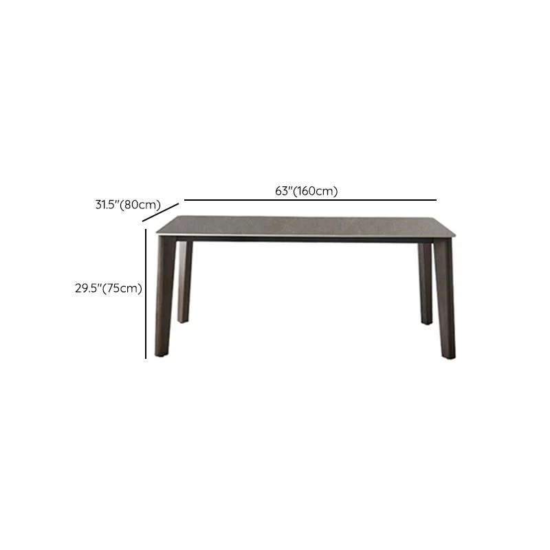 Set tavolo da pranzo pietra sinterizzata Set da pranzo da 1/4/5/7 pezzi per cucina Clearhalo