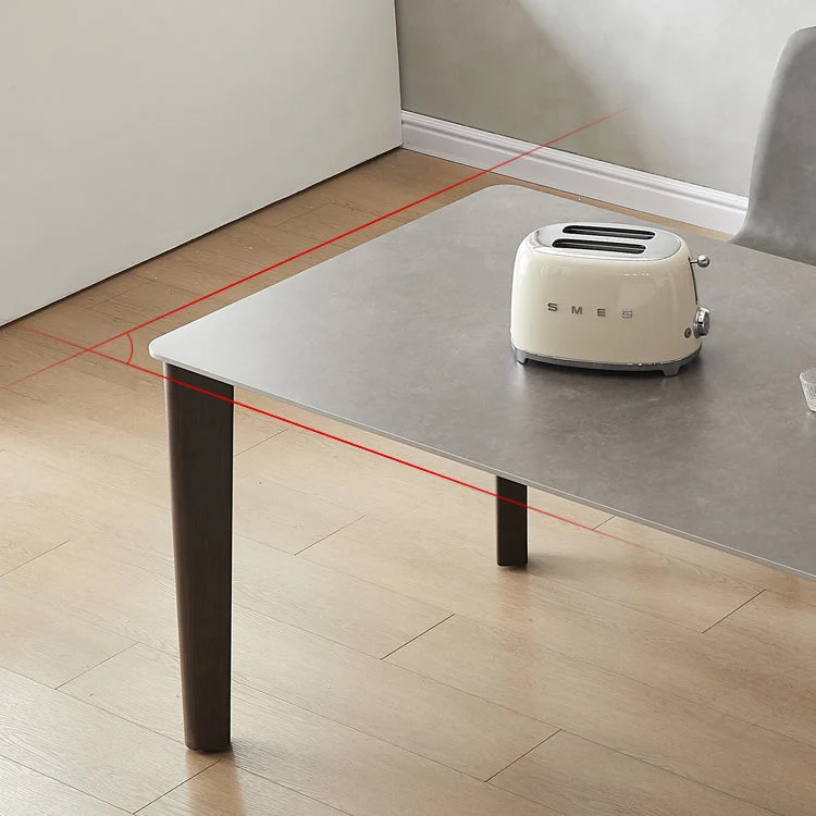 Set tavolo da pranzo pietra sinterizzata Set da pranzo da 1/4/5/7 pezzi per cucina Clearhalo