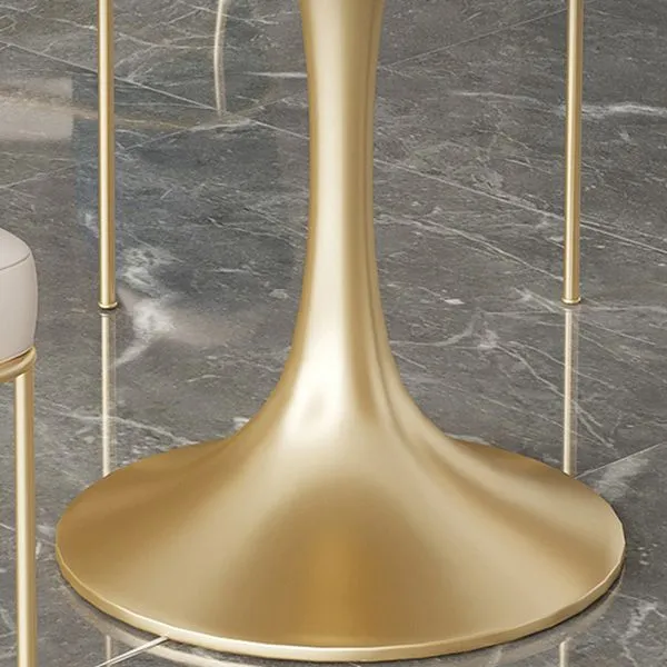 Set tavolo da pranzo rotondo pietra sinterizzata Glam Set da pranzo da 1/2/3/4/5 pezzi per uso domestico Clearhalo