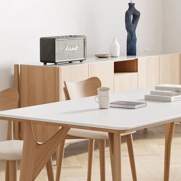 Set tavolo e sedia da pranzo 1/4/5/6/7 pezzi con piano pietra Clearhalo