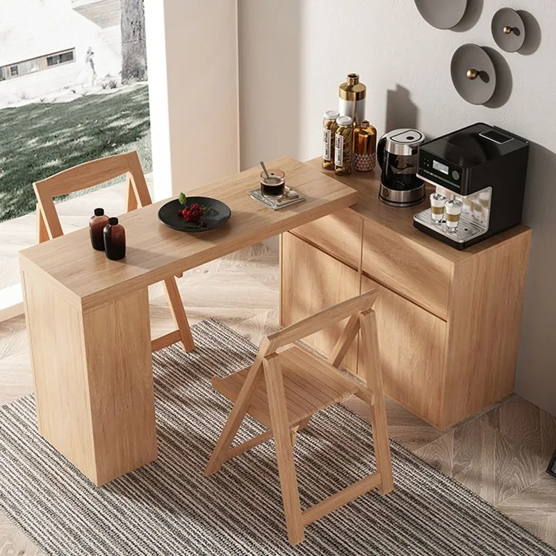 Set tavolo e sedia da pranzo legno contemporaneo da 1/3/5 pezzi Clearhalo
