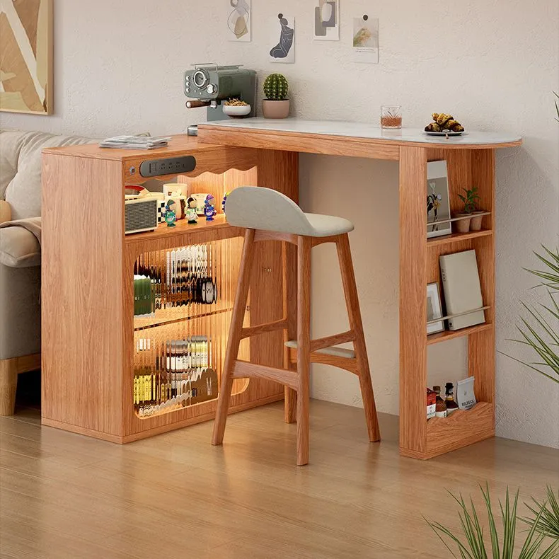 Set tavolo e sgabello da bar 1/2/3 pezzi, completamente naturale e contemporaneo Clearhalo