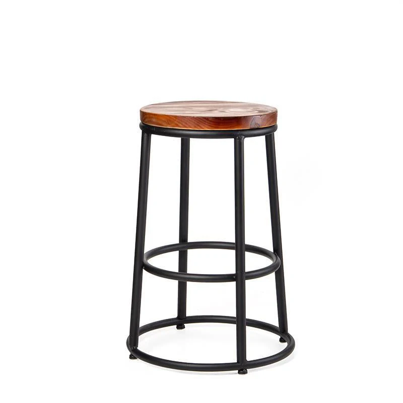 Sgabelli da bancone contemporanei legno Sgabelli da bar metallo per uso domestico Clearhalo