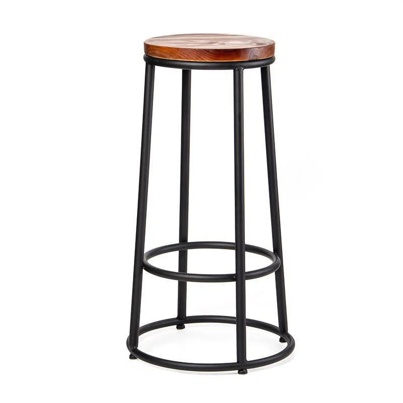Sgabelli da bancone contemporanei legno Sgabelli da bar metallo per uso domestico Clearhalo