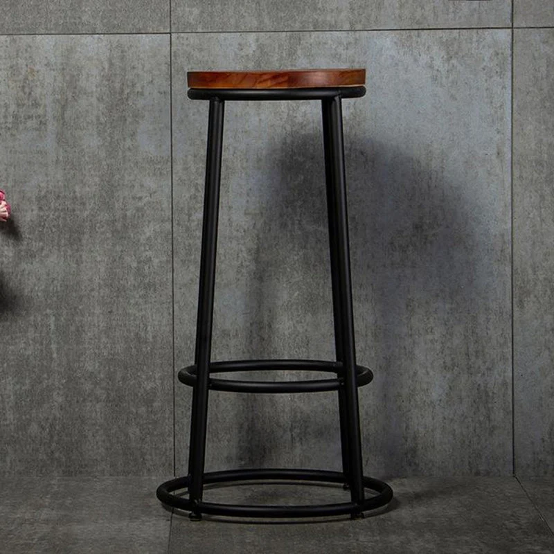 Sgabelli da bancone contemporanei legno Sgabelli da bar metallo per uso domestico Clearhalo