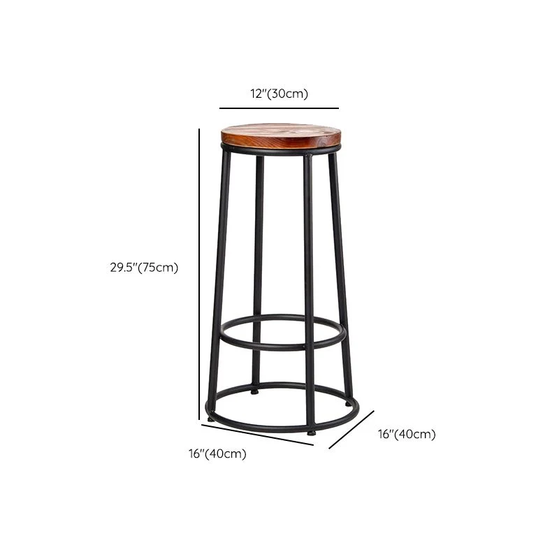 Sgabelli da bancone contemporanei legno Sgabelli da bar metallo per uso domestico Clearhalo