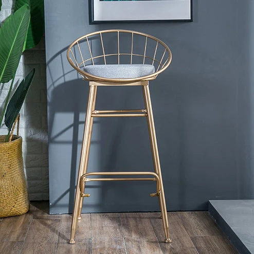 Sgabelli da bancone secchiello stile nordico per sgabelli da bar imbottiti per la casa Clearhalo