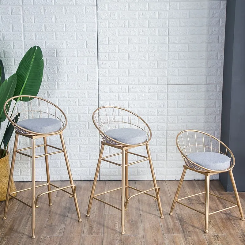 Sgabelli da bancone secchiello stile nordico per sgabelli da bar imbottiti per la casa Clearhalo