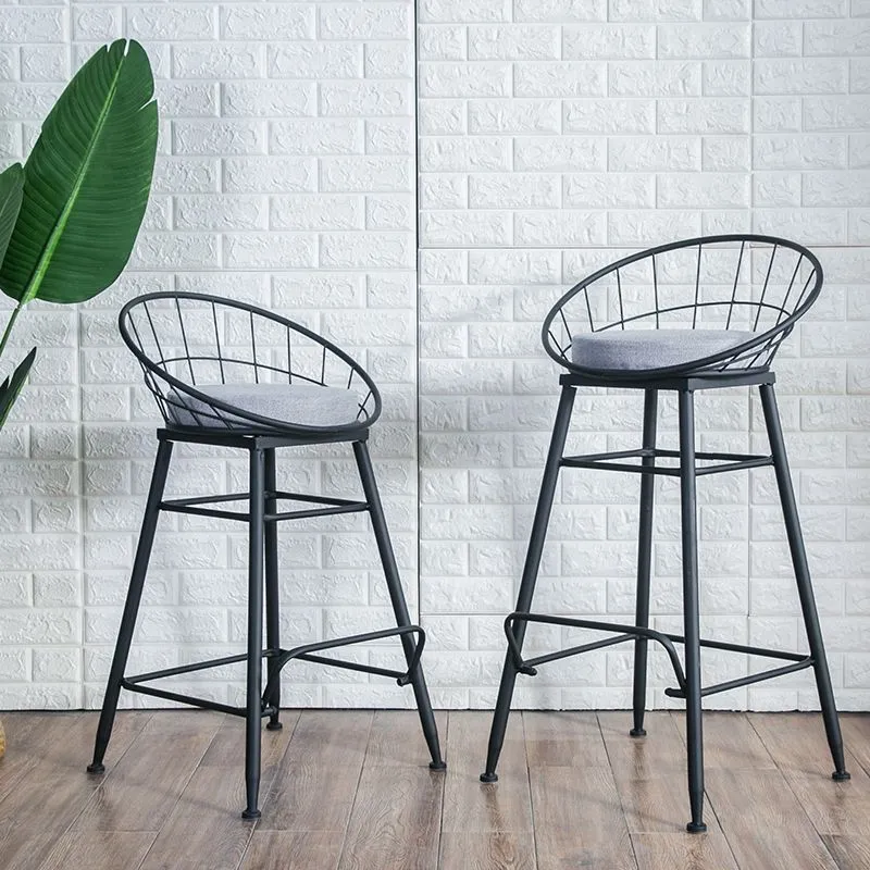 Sgabelli da bancone secchiello stile nordico per sgabelli da bar imbottiti per la casa Clearhalo