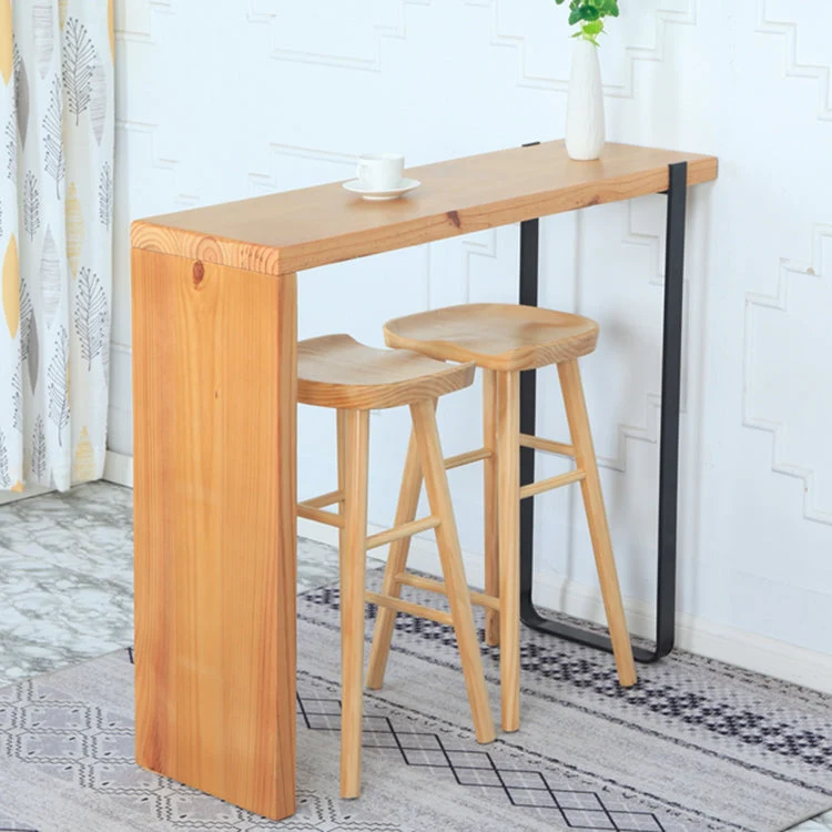 Sgabelli da banconi moderni legno massello Sgabello da bar con sedile sagomato senza schienale per negozio Clearhalo