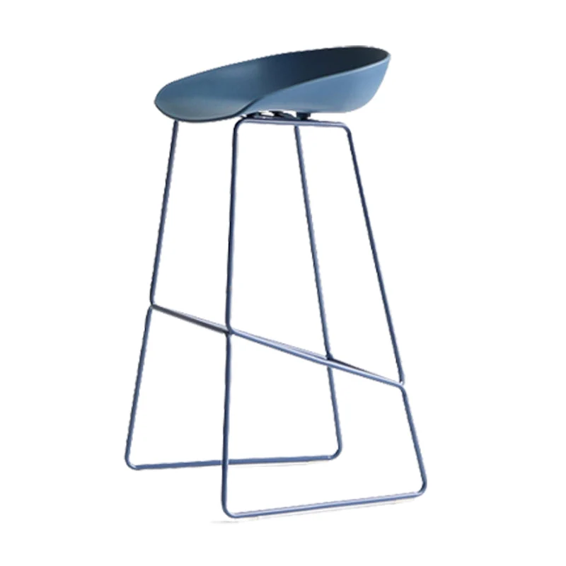 Sgabelli da bar con sedile avvolgente plastica Sgabello Bristol scandinavo con base ferro Clearhalo