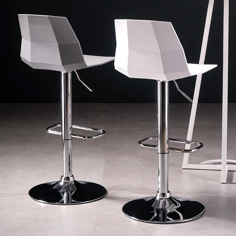 Sgabelli da bar contemporanei plastica ad altezza regolabile. Sgabello da bar ad altezza regolabile Clearhalo