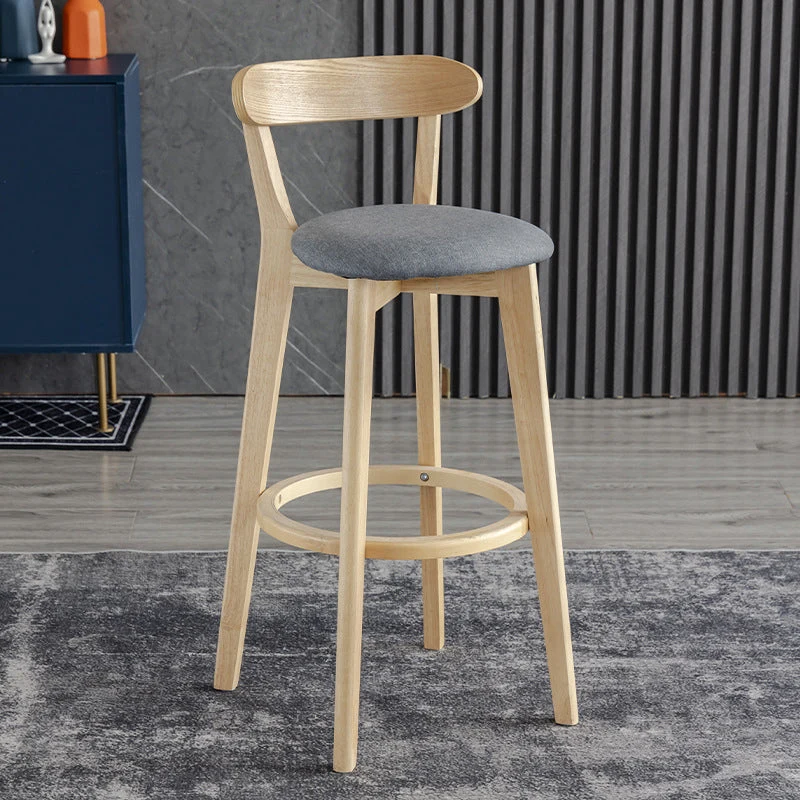Sgabelli da bar imbottiti con finitura opaca scandinava Sgabello poggiapiedi da soggiorno Clearhalo