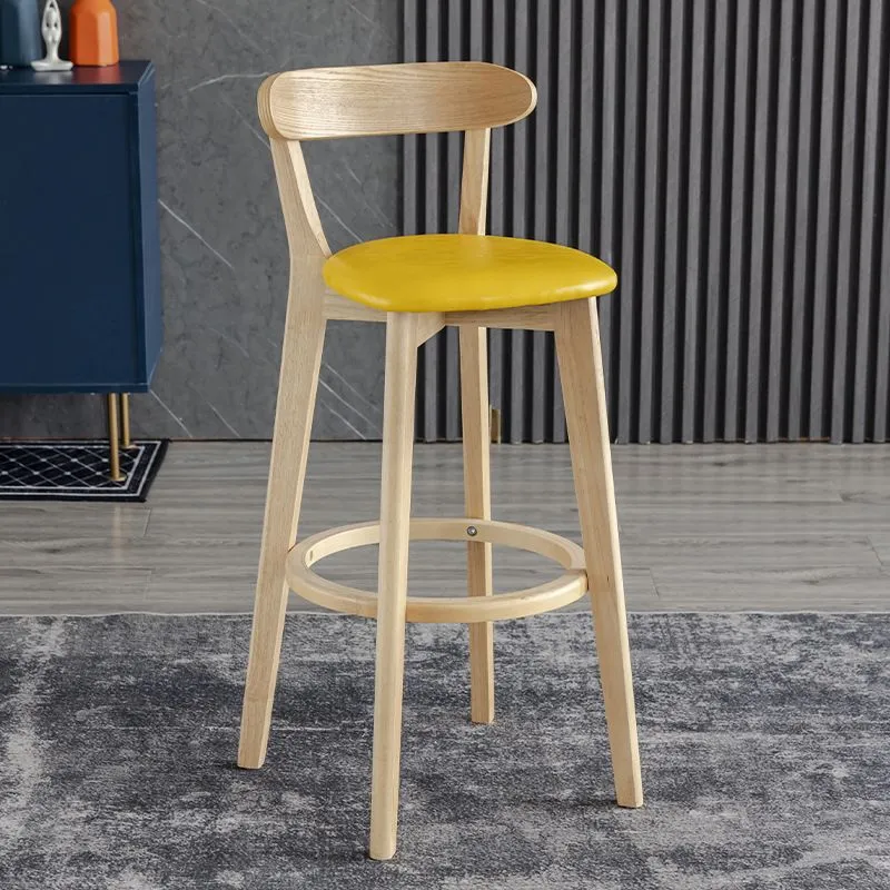 Sgabelli da bar imbottiti con finitura opaca scandinava Sgabello poggiapiedi da soggiorno Clearhalo