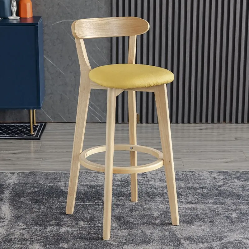 Sgabelli da bar imbottiti con finitura opaca scandinava Sgabello poggiapiedi da soggiorno Clearhalo