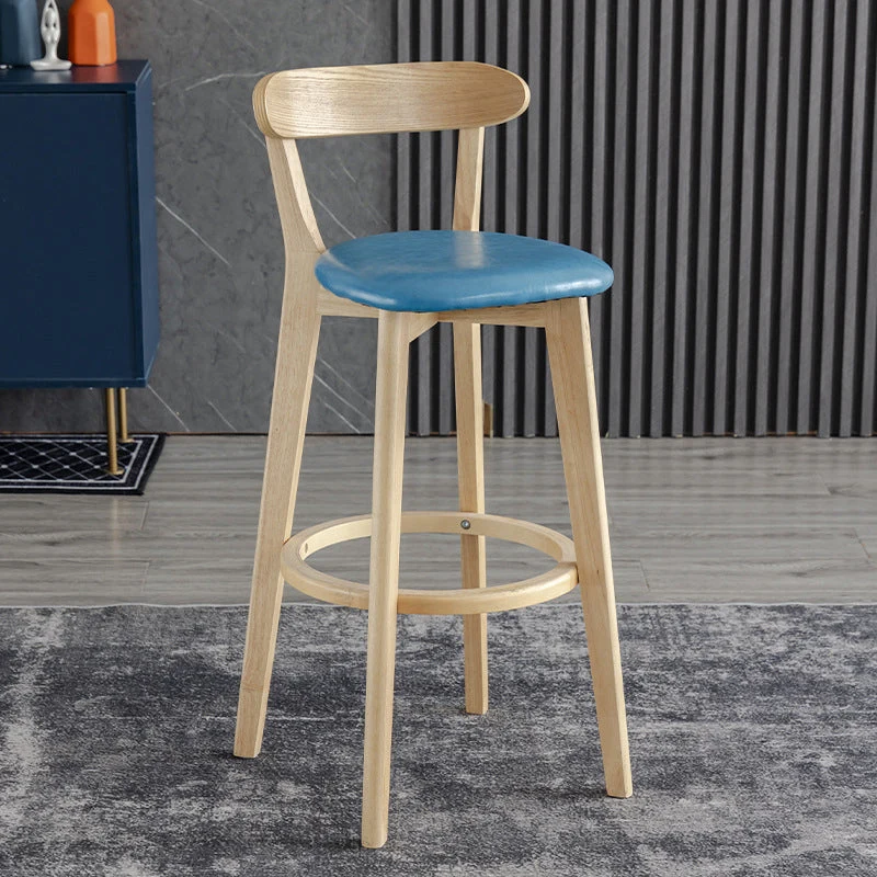 Sgabelli da bar imbottiti con finitura opaca scandinava Sgabello poggiapiedi da soggiorno Clearhalo