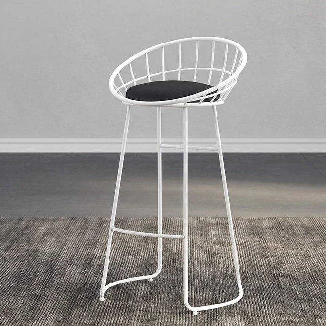 Sgabelli da bar imbottiti dal design scandinavo Sgabelli senza braccioli con cuscino Clearhalo