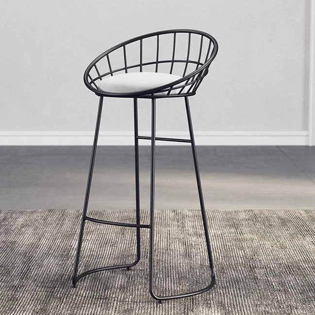 Sgabelli da bar imbottiti dal design scandinavo Sgabelli senza braccioli con cuscino Clearhalo
