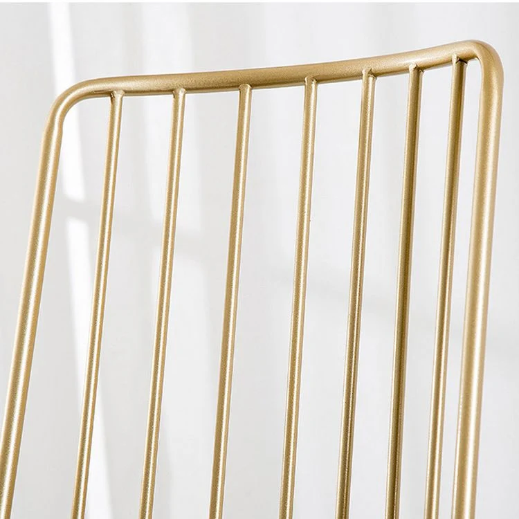 Sgabelli da bar imbottiti stile Glam Sgabelli con schienale basso senza braccioli con base metallo Clearhalo