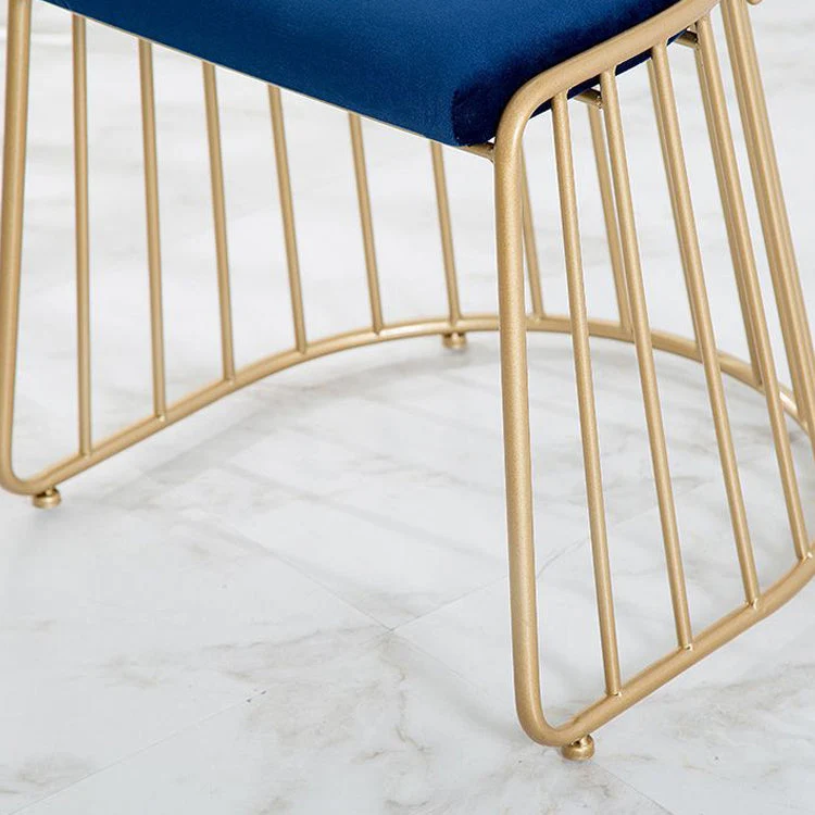 Sgabelli da bar imbottiti stile Glam Sgabelli con schienale basso senza braccioli con base metallo Clearhalo