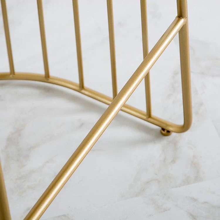 Sgabelli da bar imbottiti stile Glam Sgabelli con schienale basso senza braccioli con base metallo Clearhalo