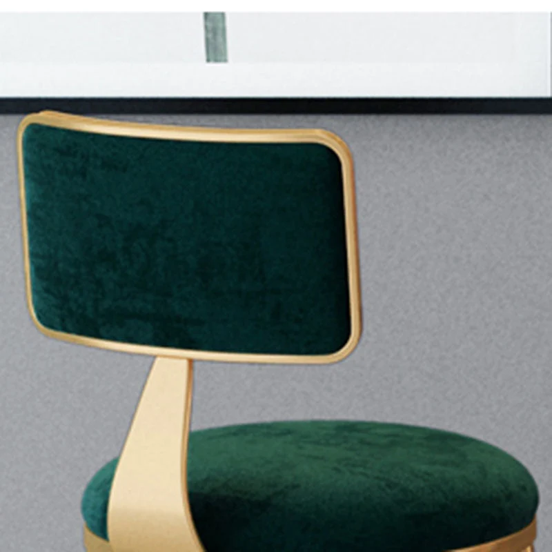 Sgabelli da bar rotondi scandinavi per la casa Sgabelli senza braccioli con base metallo Clearhalo