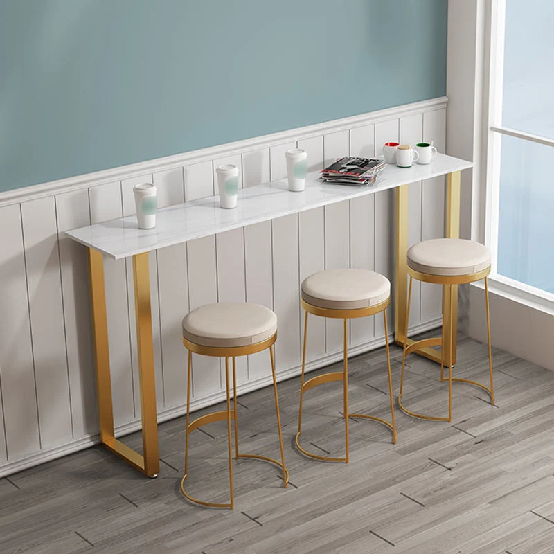 Sgabelli da bar rotondi scandinavi senza schienale per sgabello imbottito per la casa Clearhalo
