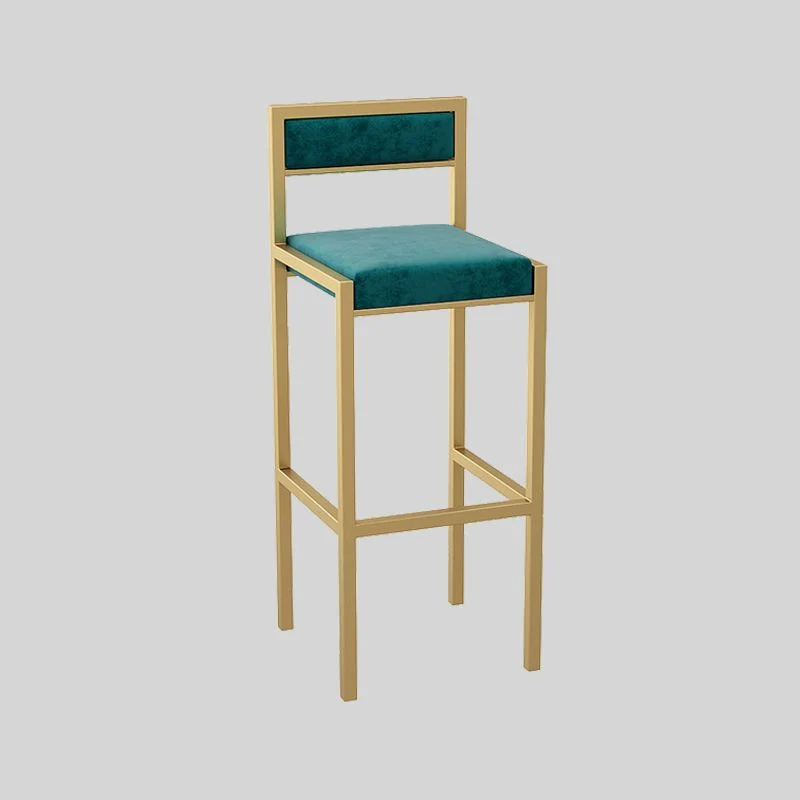 Sgabelli da bar scandinavi imbottiti per cucina Sgabelli quadrati senza braccioli Clearhalo
