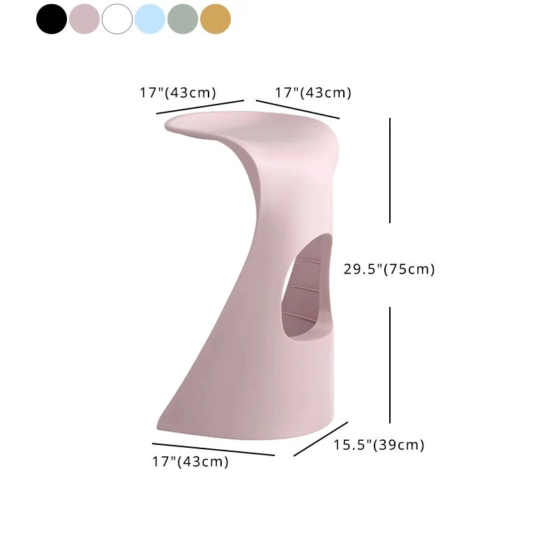 Sgabelli da bar scandinavi plastica per la casa Sgabelli senza schienale con base plastica Clearhalo