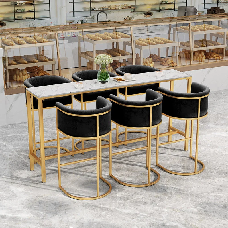 Sgabelli secchiello con schienale basso stile nordico per sgabelli imbottiti tessuto per la casa Clearhalo