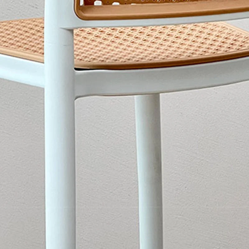 Sgabello da bancone con schienale stile moderno con base metallo e 4 gambe Clearhalo