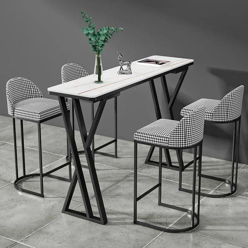 Sgabello da bancone imbottito stile moderno Sgabello da bar con schienale basso e poggiapiedi Clearhalo