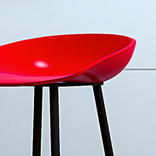 Sgabello da bancone industriale con sgabelli da bar plastica secchiello per ristorante Clearhalo