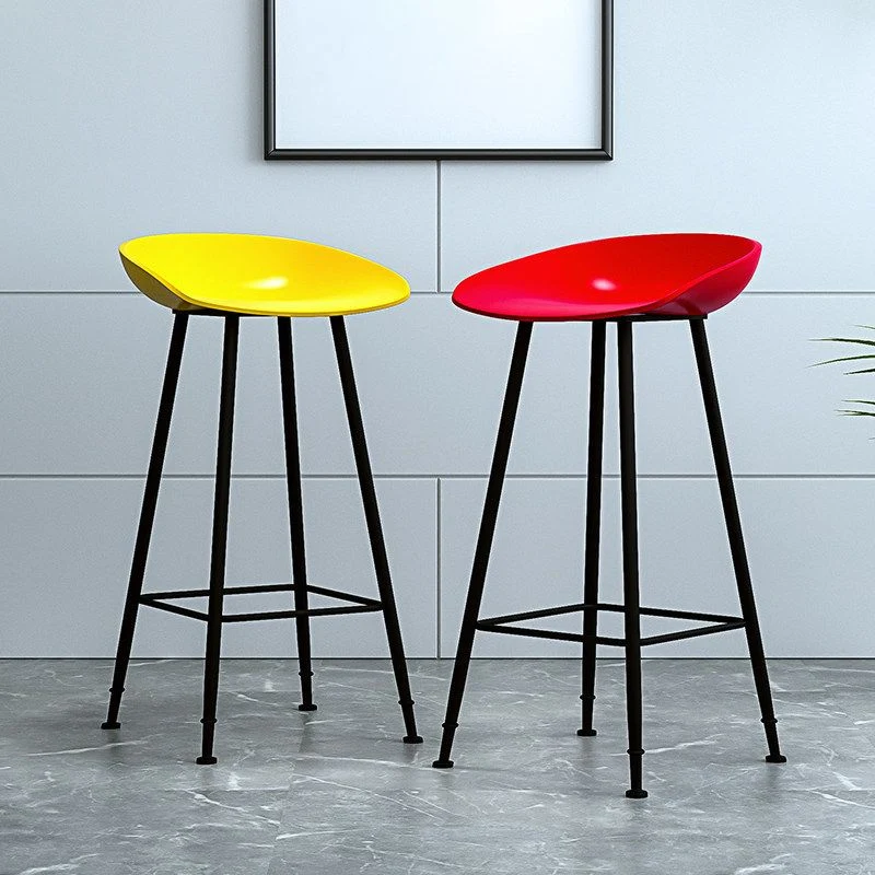 Sgabello da bancone industriale con sgabelli da bar plastica secchiello per ristorante Clearhalo