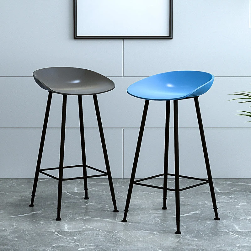 Sgabello da bancone industriale con sgabelli da bar plastica secchiello per ristorante Clearhalo