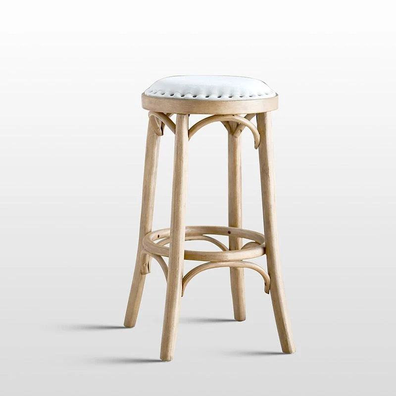 Sgabello da bancone industriale legno massello Sgabelli da bancone velluto per uso domestico Clearhalo