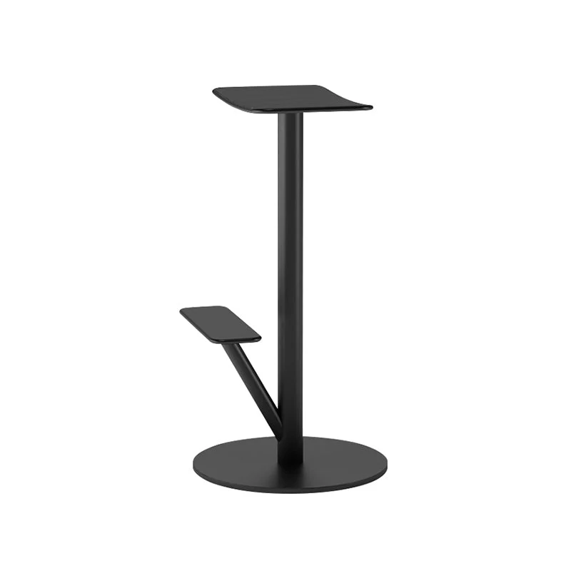 Sgabello da bancone metallo senza schienale Sgabello da bar moderno per interni con poggiapiedi Clearhalo