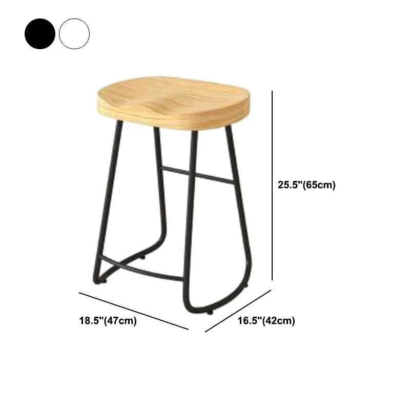 Sgabello da bancone moderno con schienale ferro, sgabello da bar per negozio di tè al latte, con sedile e pedale legno Cle...