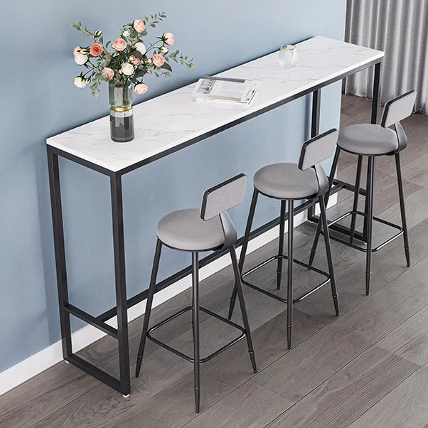 Sgabello da bancone moderno con schienale ferro e latte, sgabello da bar con cuscino e pedale Clearhalo