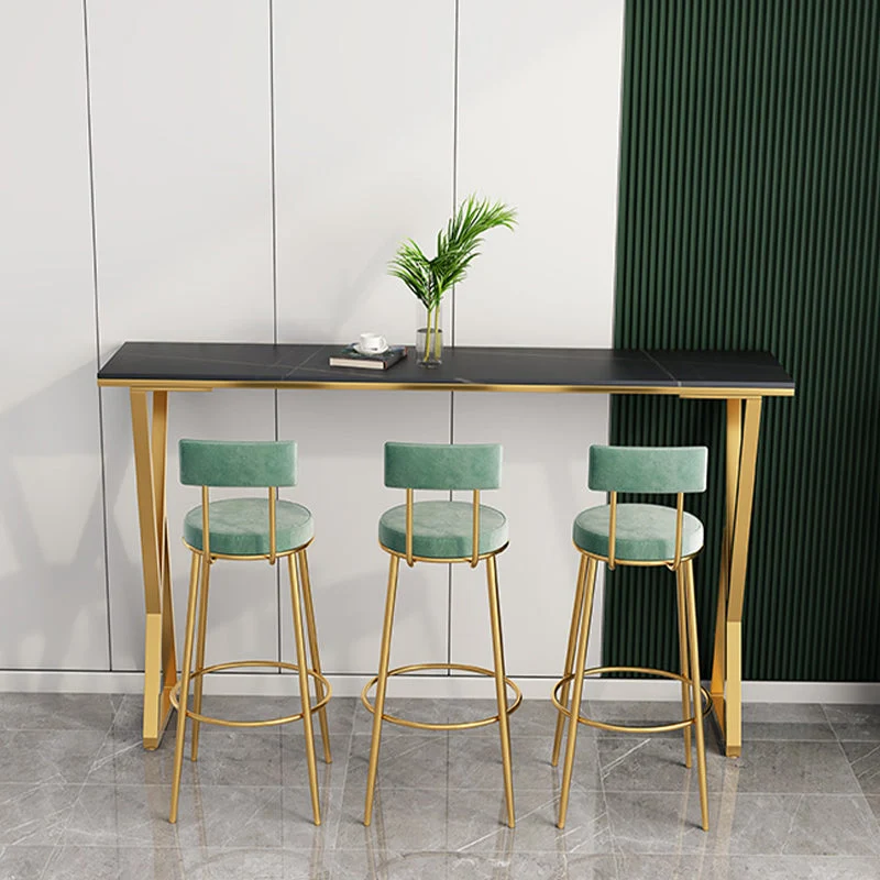 Sgabello da bancone scandinavo velluto Sgabello da bar ad altezza bar per soggiorno Clearhalo