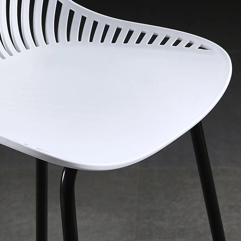 Sgabello da bancone senza braccioli con schienale alto 41 pollici Sgabello da bar moderno ferro con cuscino plastica Clear...