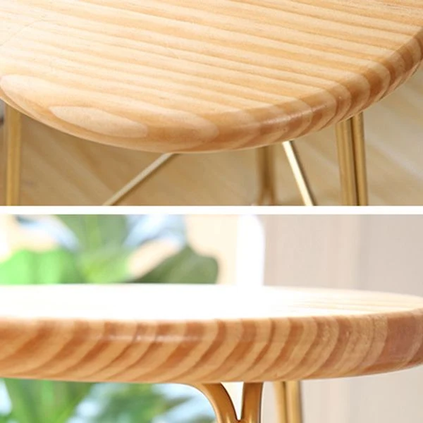 Sgabello da bar e bancone contemporaneo Sgabello senza schienale con base metallo Clearhalo