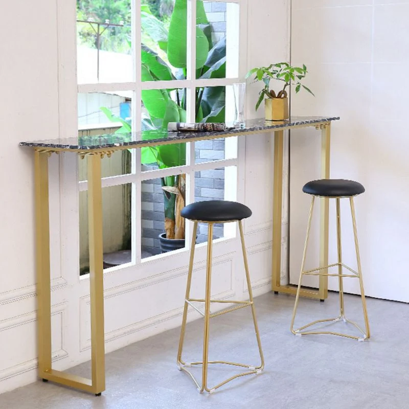 Sgabello da bar e bancone contemporaneo Sgabello senza schienale con base metallo Clearhalo