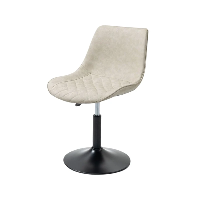 Sgabello da bar e bancone industriale Sgabello regolabile altezza con base su piedistallo nero Clearhalo