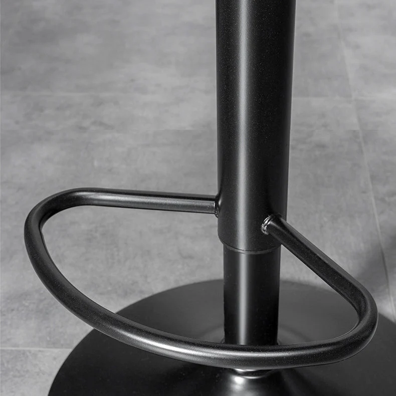 Sgabello da Bar con Rotazione e Sollevamento Sgabello da Bar con Sedute Pelle Stile Industriale per Bancone Bar Clearhalo